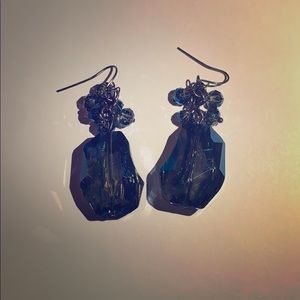 Blue dangle earrings